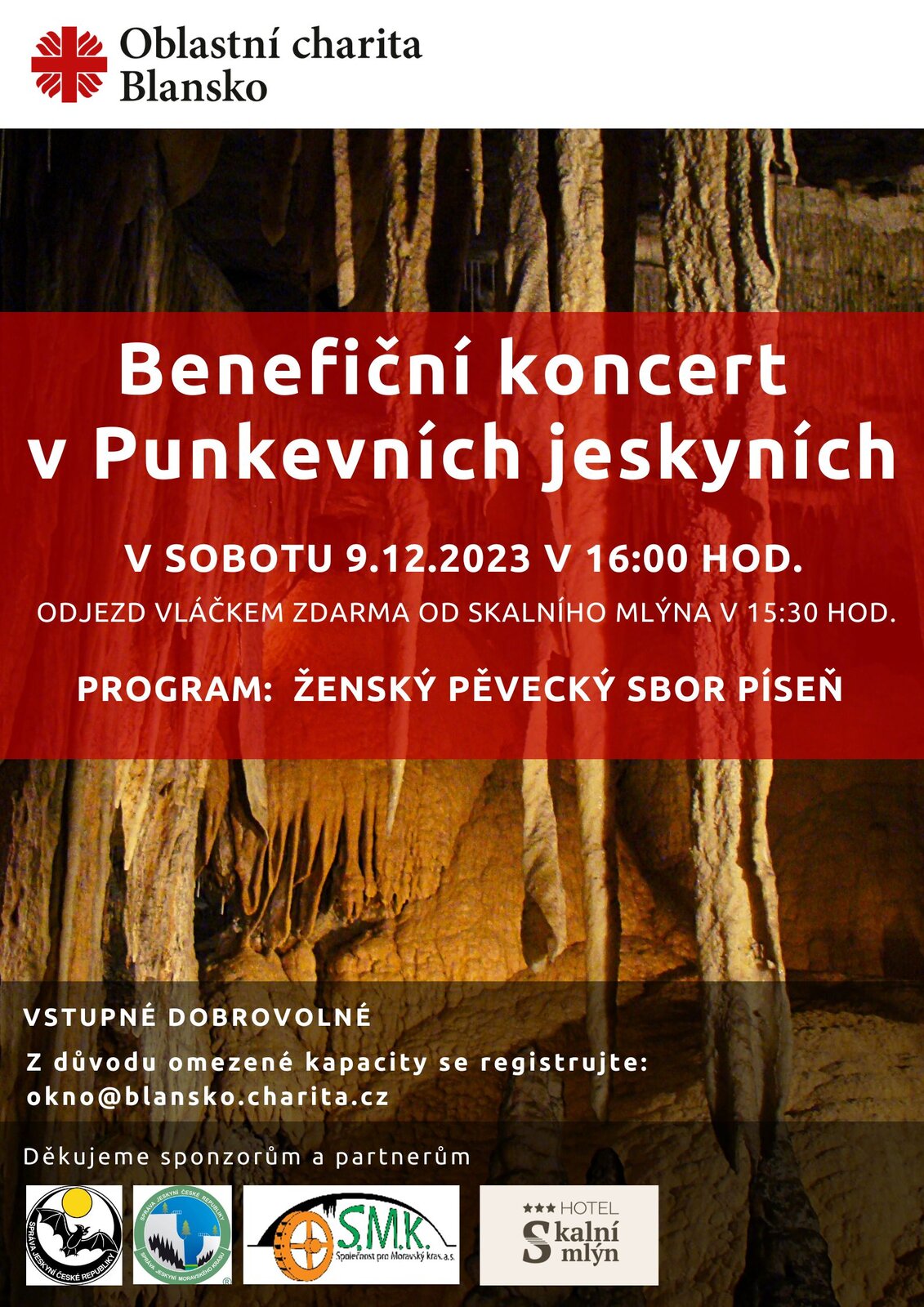 Koncert v Punkevnich jeskynich 2023 - plakat