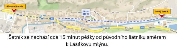 Nová adresa charitního šatníku Boskovice_mapa