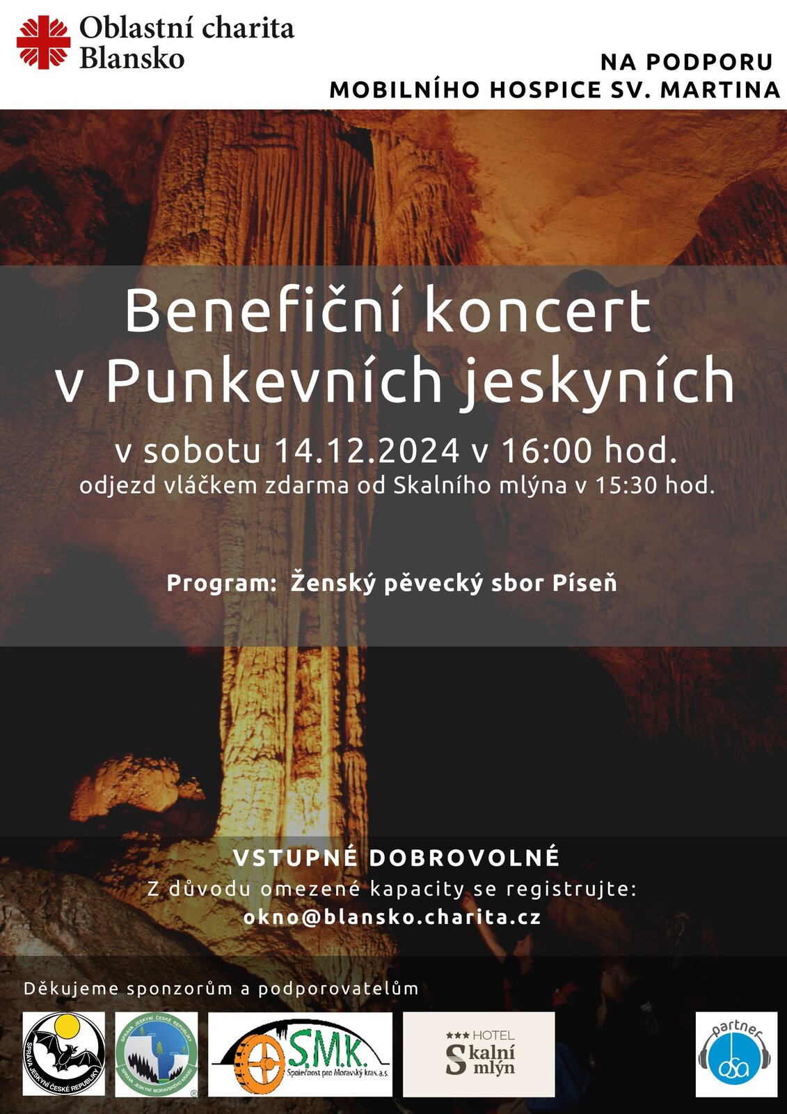 Koncert v Punkevnich jeskynich 2024 - plakat