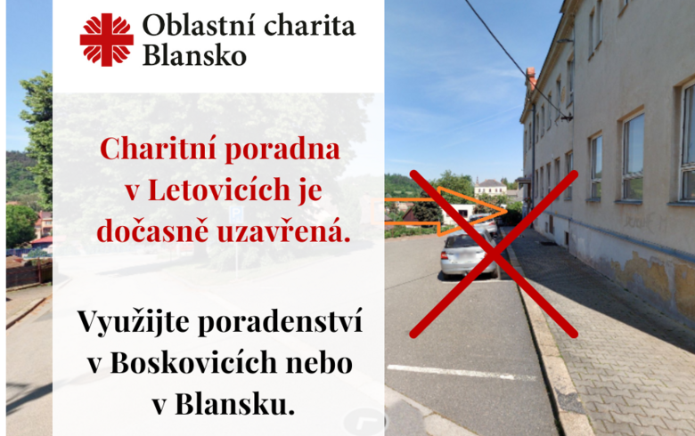 Uzavření poradny v Letovicích Uzavření poradny v Letovicích